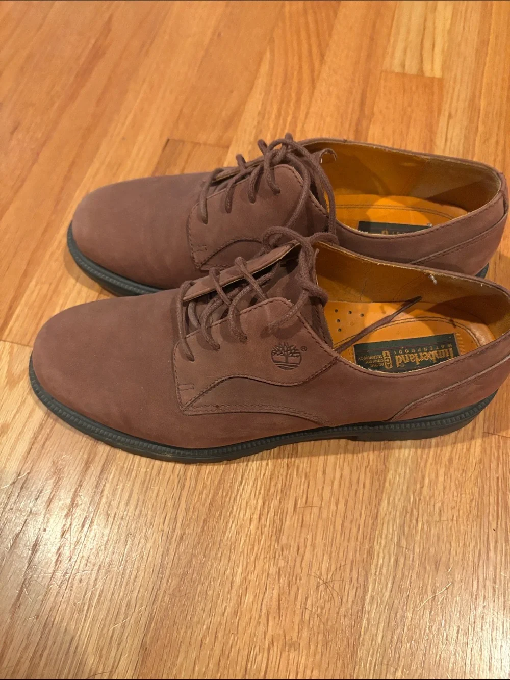 Timberland Men's Chestnut Suede Derby Oxfords